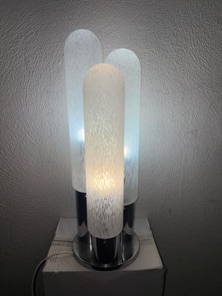 Lampada Carlo Nason Mazzega Vetro Metallo