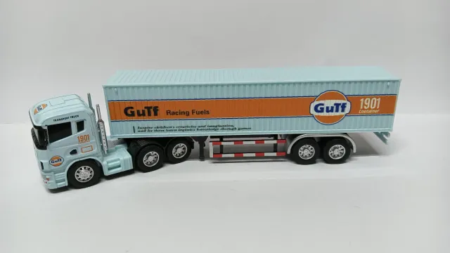 Camion Trasportatore Gulf 1901 Container 1/64