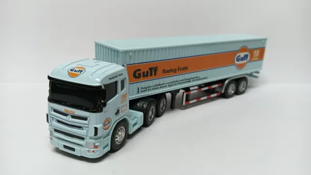 Camion Trasportatore Gulf 1901 Container 1/64
