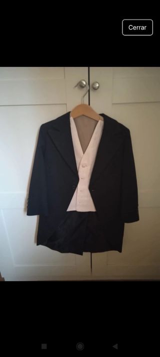 Esmoquin niño 4/5 años con chaleco