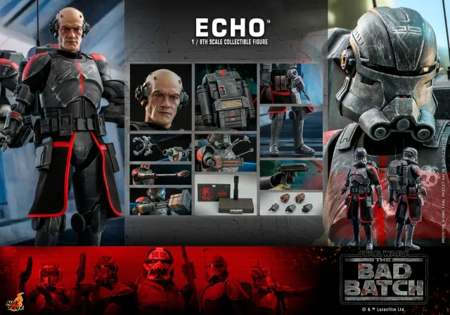 Figura Hot Toys Echo 1/6 Star Wars Bad Batch