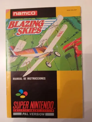 Blazing Skies SNES Super Nintendo PAL