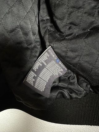 Chaqueta Bomber Cuero Chevignon Negra