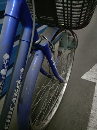 Bicicleta Paseo Ciudad Mujer Vintage Azul