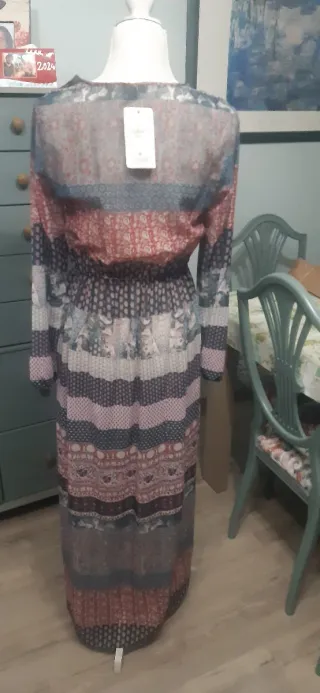 Vestido largo estampado Pull&Bear