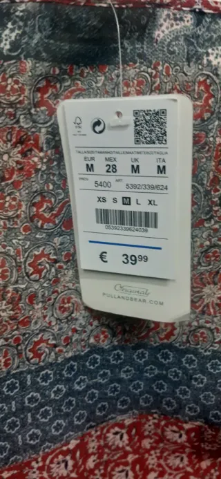 Vestido largo estampado Pull&Bear