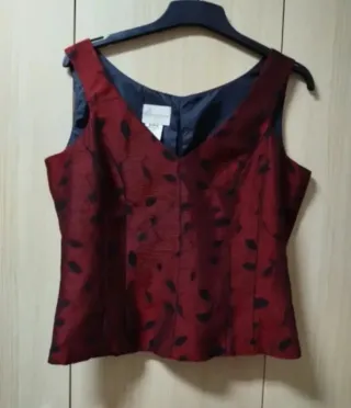 Chaleco Alberto Castillo Rojo y Negro