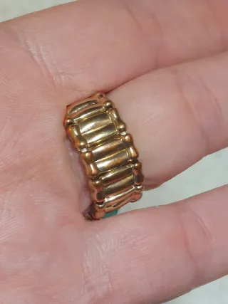 Conjunto Anillo y Pendientes Multicolor