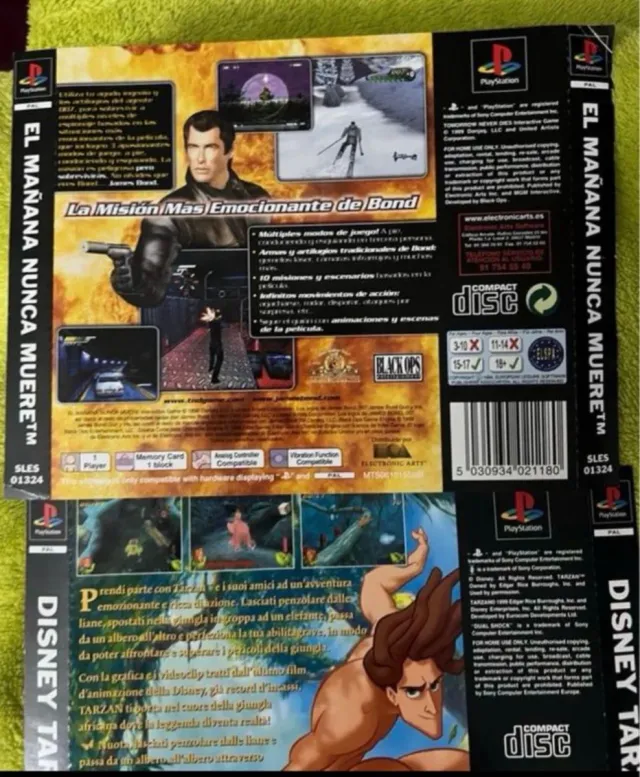 Lote Contraportadas PlayStation 1 (PS1)