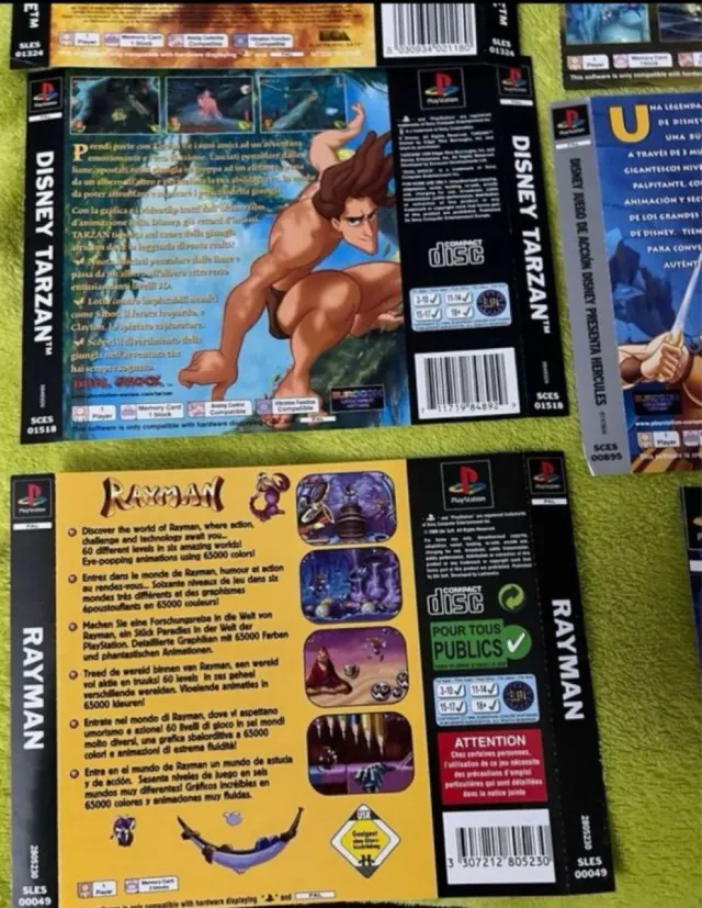 Lote Contraportadas PlayStation 1 (PS1)
