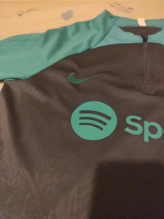 Sudadera Barça Training Nike Gris/Turquesa