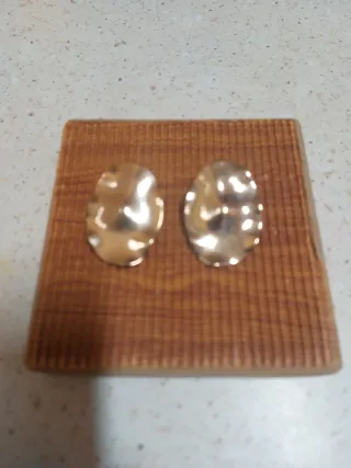 Pendientes clip dorados