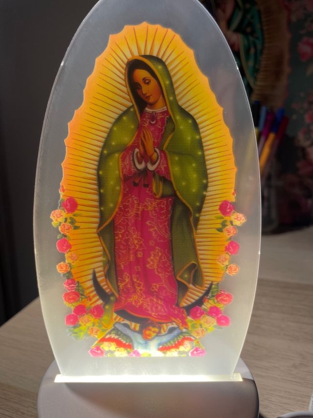 Lámpara Virgen de Guadalupe LED