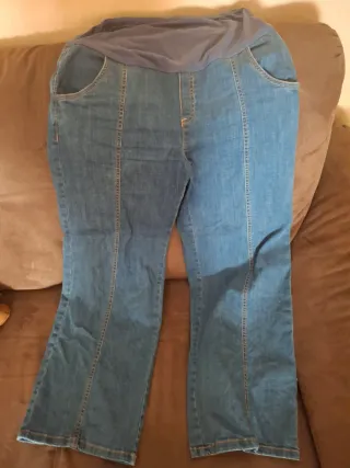 Pantalón premamá vaquero azul