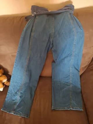 Pantalón premamá vaquero azul