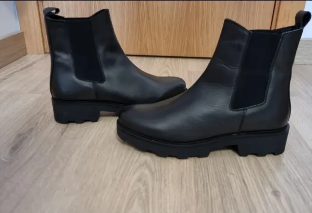 Botines piel estilo Chelsea negros