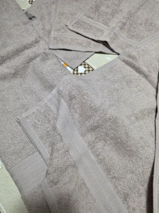 Asciugamani in cotone beige