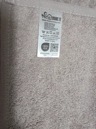 Asciugamani in cotone beige