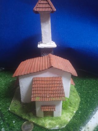 Maqueta Iglesia Campanario Belén Scalextric
