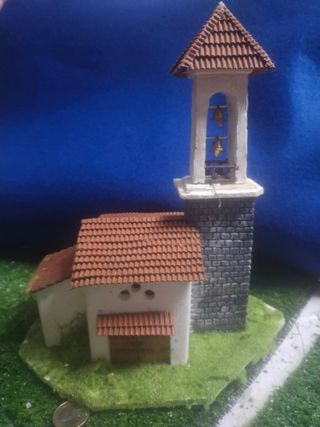 Maqueta Iglesia Campanario Belén Scalextric