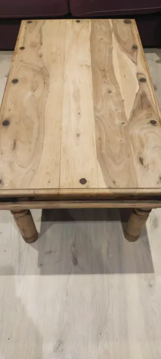 Mesa de madera rústica recoger en domicilio
