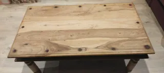 Mesa de madera rústica recoger en domicilio
