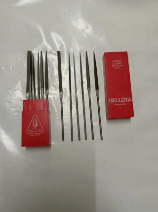 Juego 12 Limas Aguja Bellota.