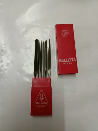 Juego 12 Limas Aguja Bellota.