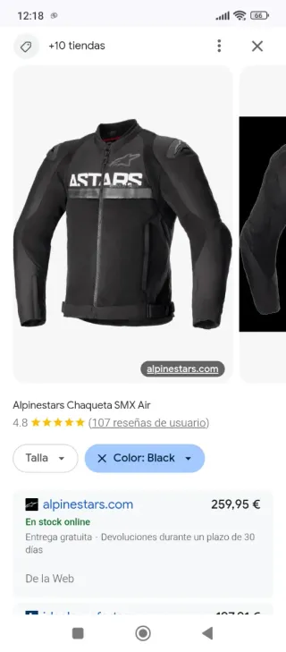 Chaqueta Moto Alpinestars S-MX AIR