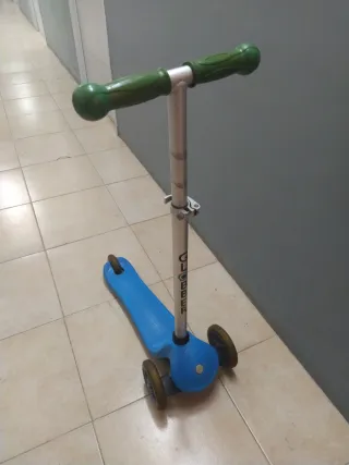 Patinete infantil 3 ruedas azul