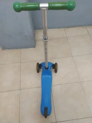 Patinete infantil 3 ruedas azul