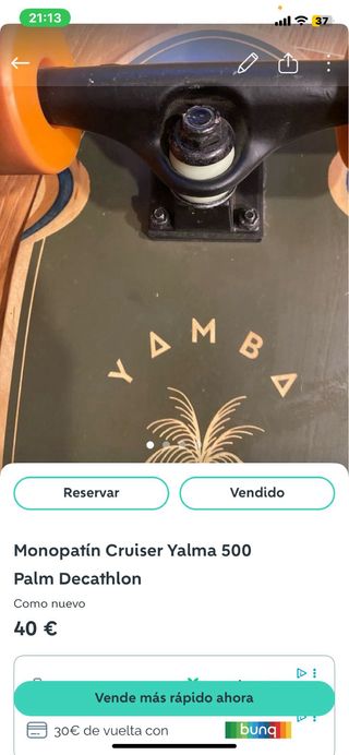 Monopatín Cruiser Yalma 500 Decathlon