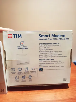 Smart Modem Fibra TIM ADSL Wi-Fi