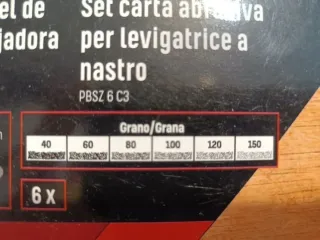 75×457 Lote Lijas Banda PARKSIDE