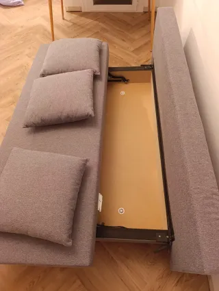 Sofá cama IKEA Älvdalen gris como nuevo