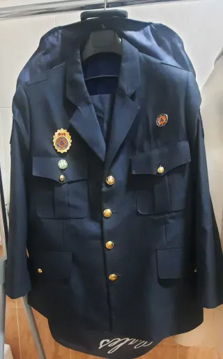Traje Policia Local Protección Civil Azul