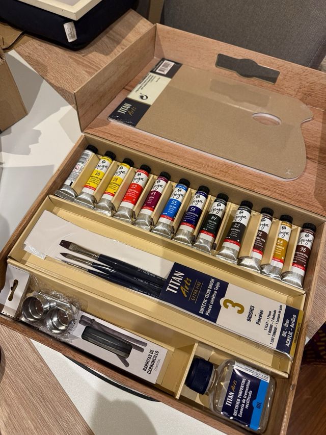 Maletín Goya Pintura Óleo 12 Tubos + Accesorios