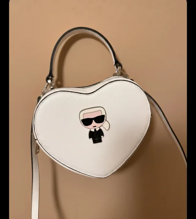 Bolso Corazón Karl Lagerfeld Blanco