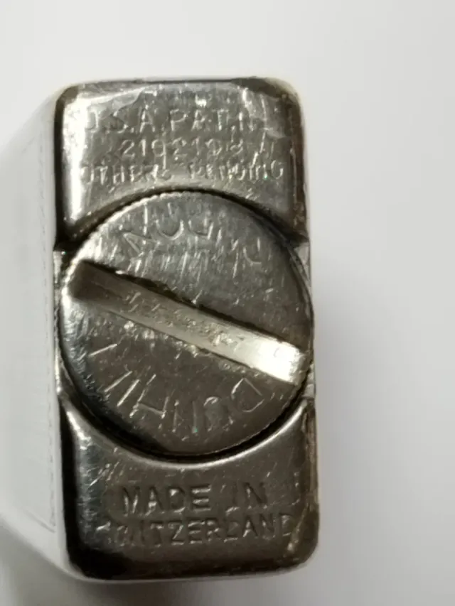 Mechero Dunhill Gasolina Plata