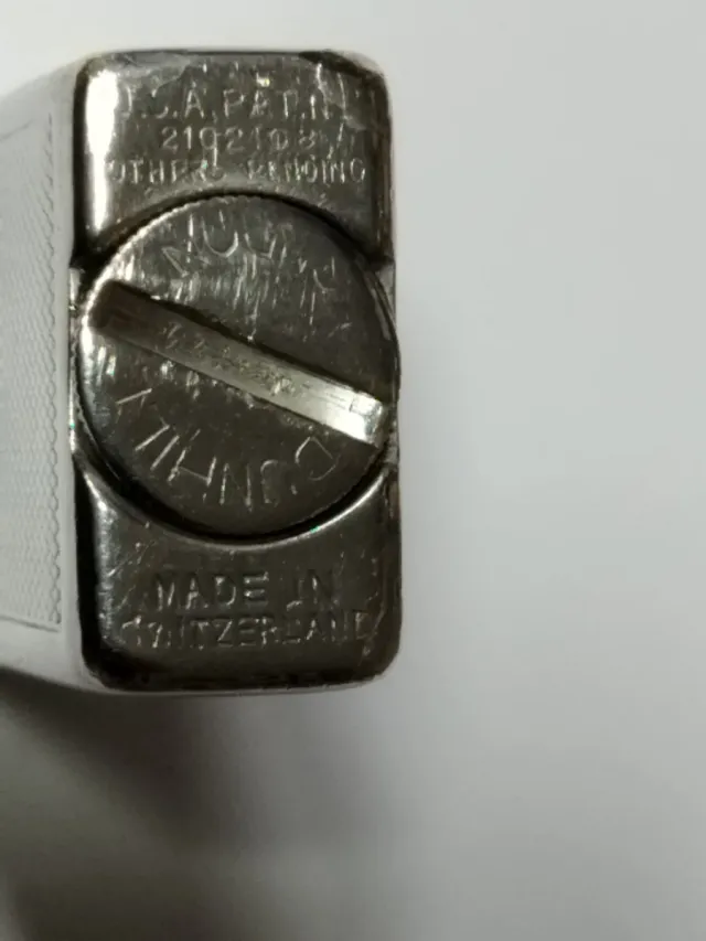 Mechero Dunhill Gasolina Plata