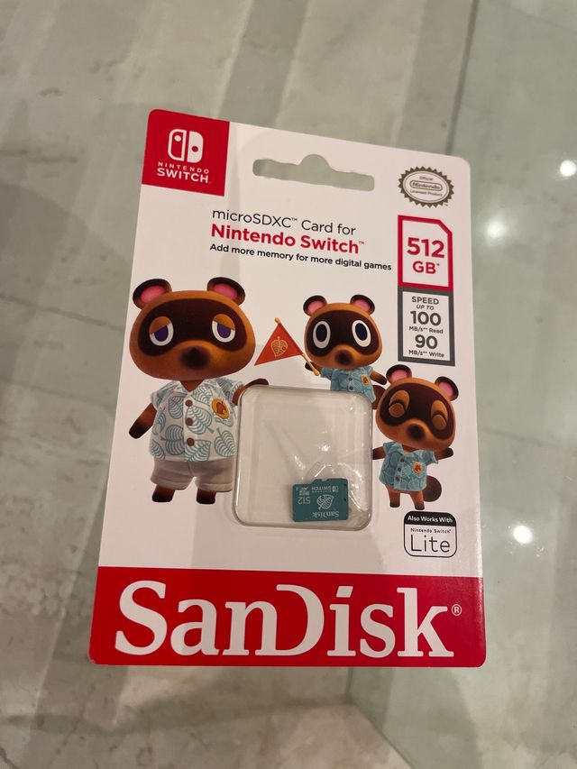 Tarjeta microSDXC 512 GB Nintendo Switch