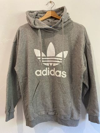 Sudadera Adidas Gris con Logo