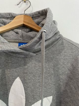 Sudadera Adidas Gris con Logo