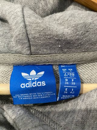 Sudadera Adidas Gris con Logo