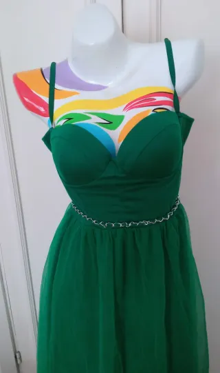 Vestido verde esmeralda talla XL sin estrenar