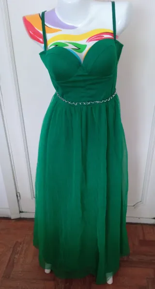 Vestido verde esmeralda talla XL sin estrenar