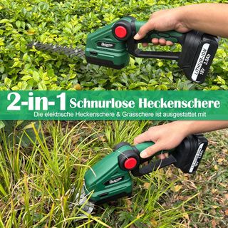 Forbici da potatura e tagliasiepi 2 in 1