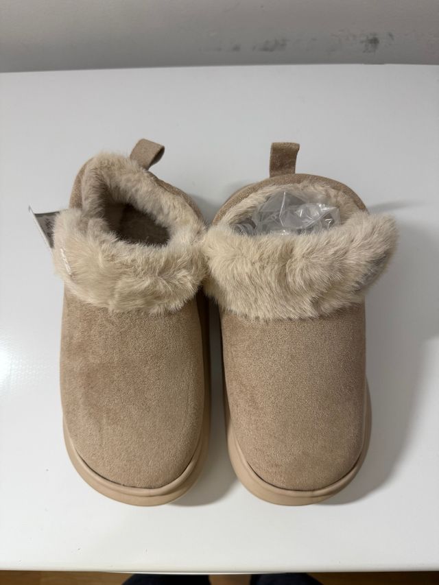 Pantuflas Beige