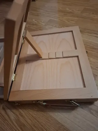 Atril de pintura de madera