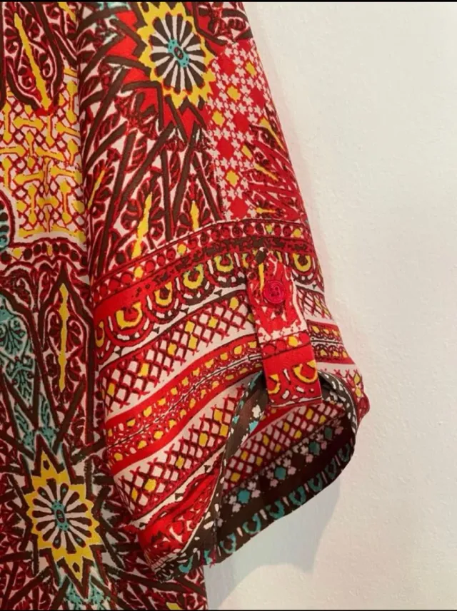 Vestido estampado multicolor talla M